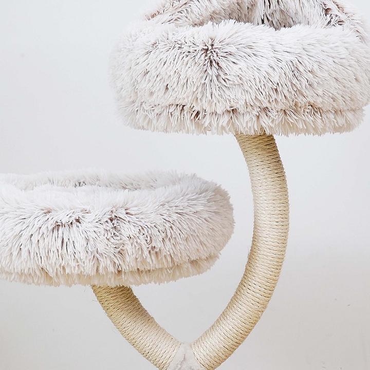 Produktbild Fudajo Kratzbaum (95 cm, Braun, Creme)
