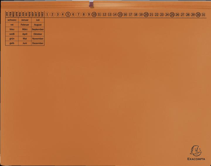 Produktbild Exacompta 25 Hängehefter Exaflex Karton orange 2 x Amtsheftung (200 x)