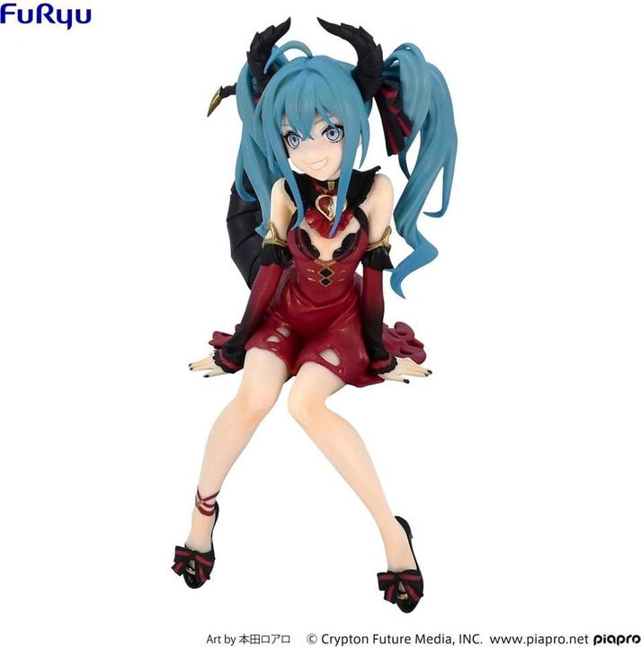 Actual product image Furyu HATSUNE MIKU - Villain Couleur Rouge - Statuette Noodle Stopper 16cm