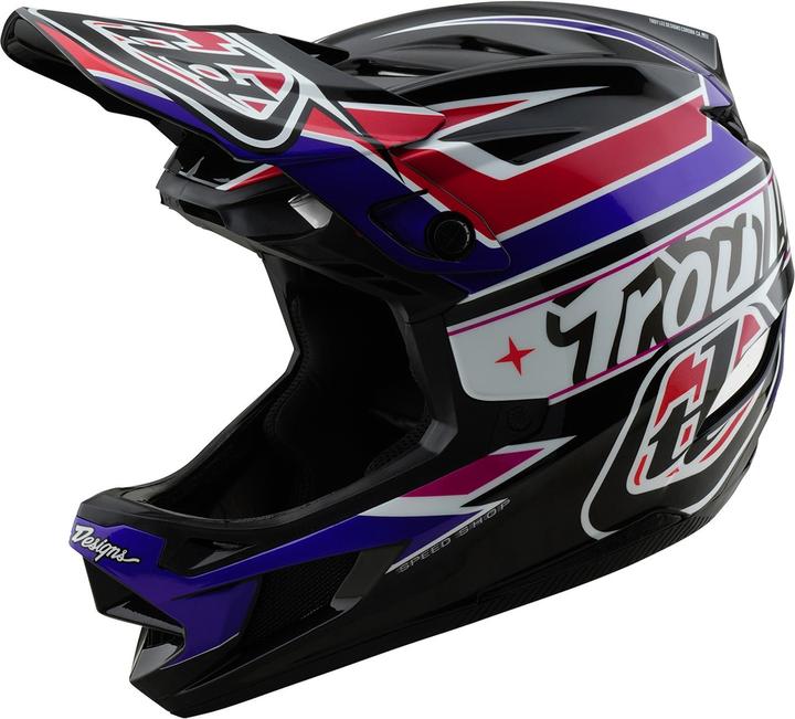 Produktbild Troy Lee Designs D4 Polyacrylite MIPS Helm, Linear, black, L | 58-59cm