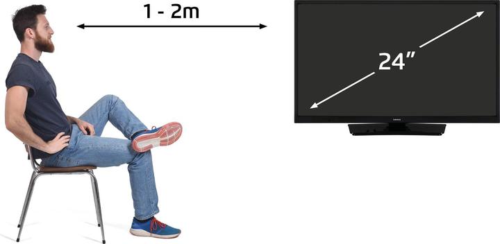 Actual product image Lenco DVL-2483BK (24", LED, HD ready)