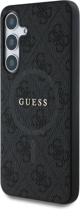Actual product image Guess Etui Leather 4G Colored Ring Classic Logo MagSafe Samsung Galaxy S25 Plus czarny (Samsung Galaxy S25+)