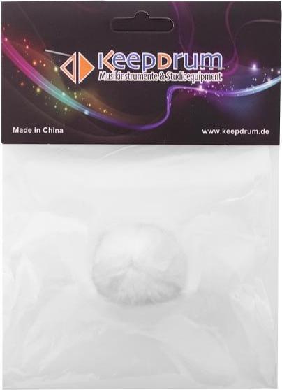 Actual product image keepdrum WS05-WH Mini fur windscreen white (Skins)