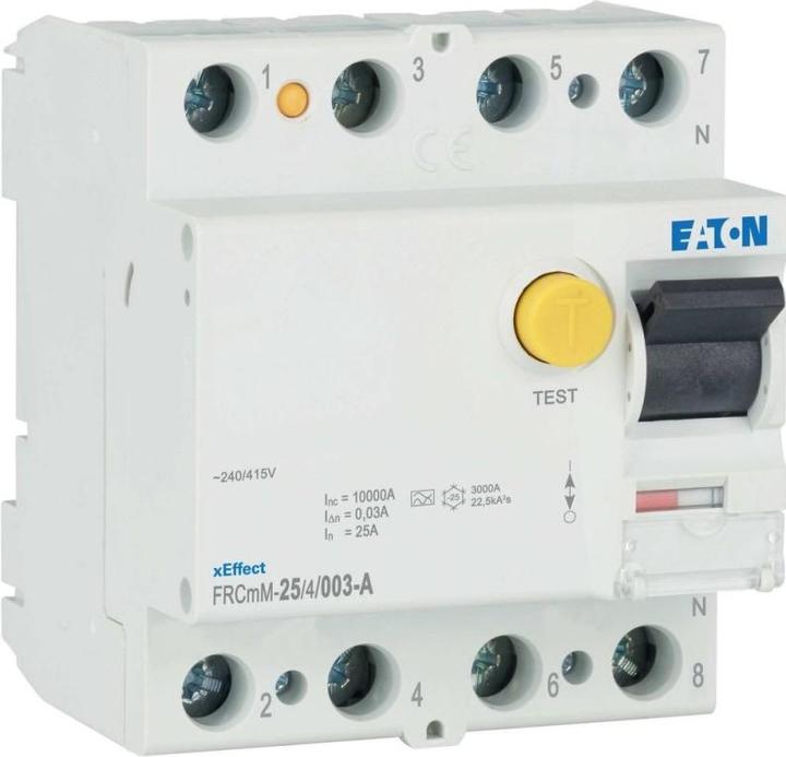 Immagine prodotto Eaton MOE FRCMM-25/4/003-A Interruttore differenziale, 25A, 4p, 30mA, tipo A