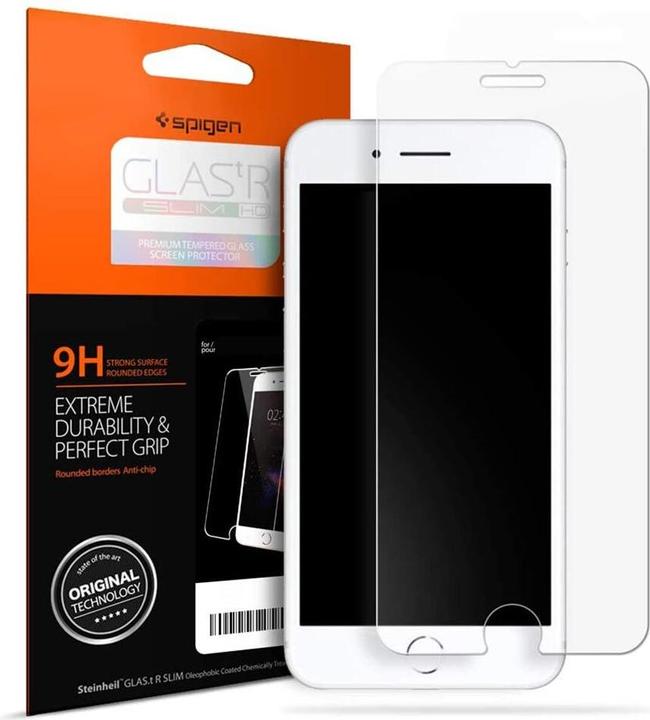 Actual product image Spigen Glass.tR Slim HD (1 Piece, Apple iPhone SE (2nd Gen))