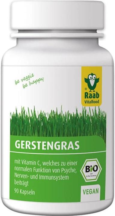Produktbild Raab Gerstengras Bio (90 Stück, Kapseln, 27 g)