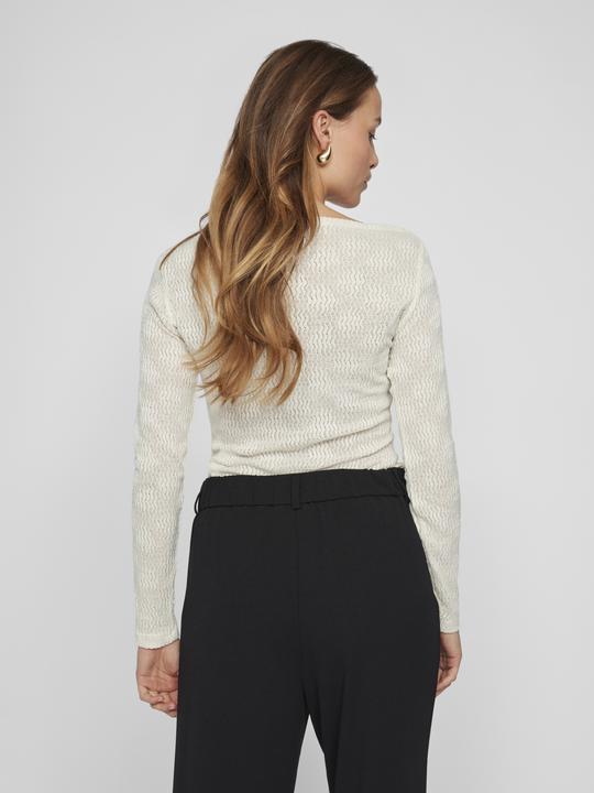 Actual product image Vila Boat-neck top with long sleeves (S)