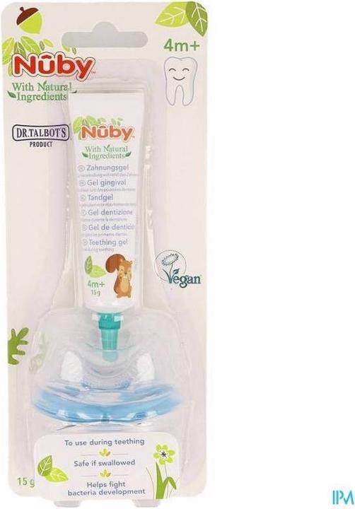 Actual product image Nuby All Natural Teething Gel with Beissnuggi