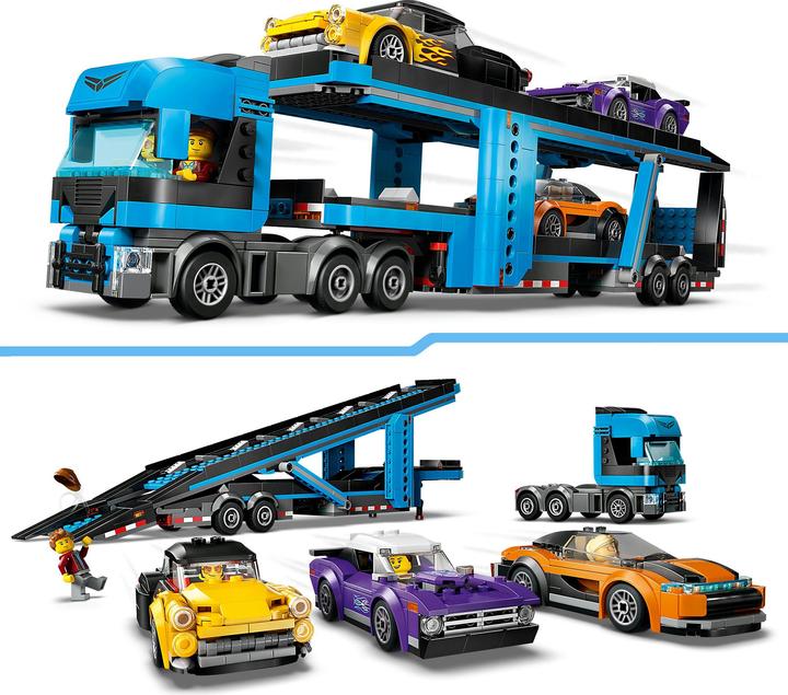 Immagine prodotto LEGO Trasportatore di auto con auto sportiva (60408, LEGO City)