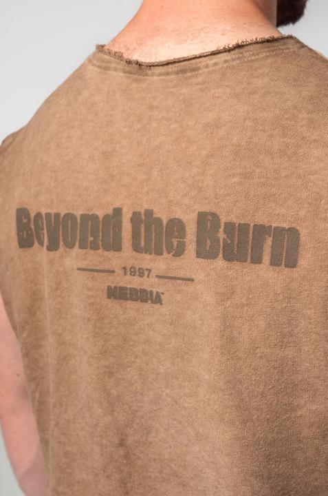 Image du produit Nebbia Washed-off Ärmelloser Hoodie Beastin 361 - light brown (XL)