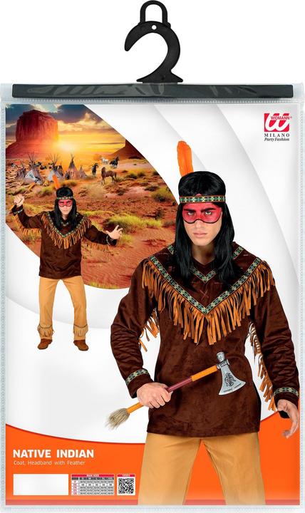 Actual product image Widmann INDIANER (top, headband with feather), XL (XL)