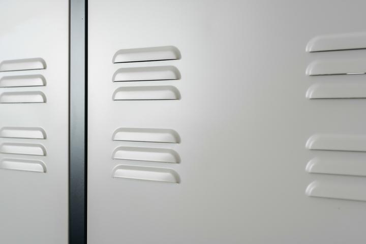 Produktbild Jet-Line Aktenschrank Spind ODESSA dunkelgrau-weiss 2-türig