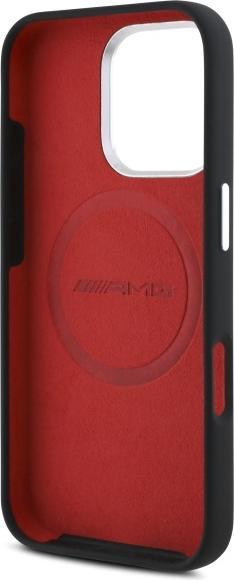 Actual product image Mercedes AMG AMHMP16X24SSRRK iPhone 16 Pro Max 6.9" czarny/black hardcase Silicone Graphics MagSafe (Apple iPhone 16 Pro Max)