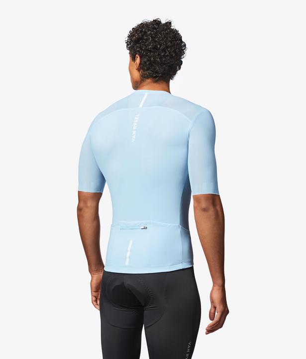 Actual product image Van rysel Radtrikot Rennrad kurzarm Sommer Racer 2 Unisex Hellblau (M)