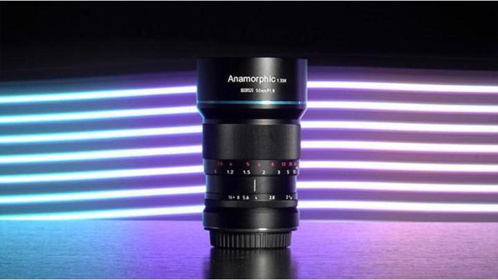 Actual product image Sirui 50mm f1.8 anamorphic lens, X mount (Fujifilm X, APS-C / DX)