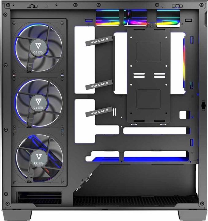 Actual product image Modecom Computergehäuse VOLCANO STELLAR ARGB MIDI 8F (mATX, Mini-ITX, ATX)