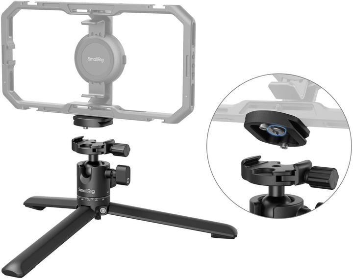 Actual product image SmallRig Tripod with Arca-Swiss Quick Release Plate and Panoramic Ball Head 4630 (Metal)
