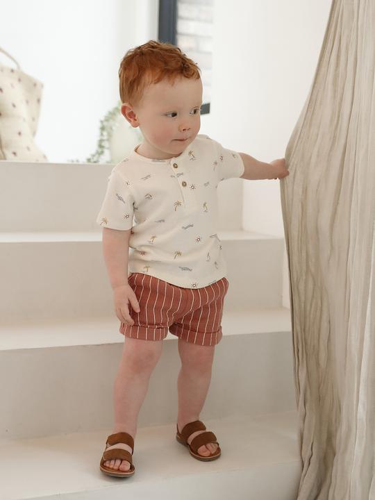 Produktbild Vertbaudet Weiche Baby Musselin-Shorts mit Streifen (80)