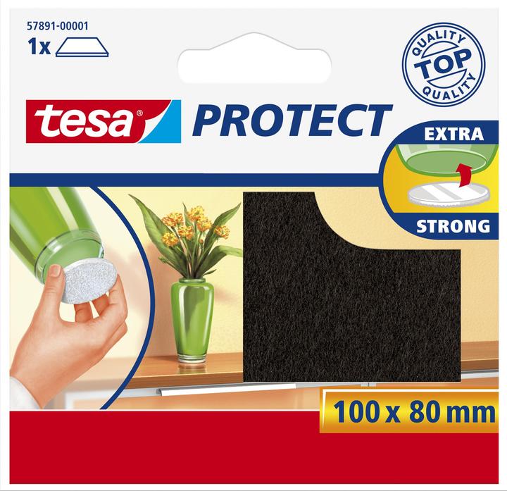 Produktbild tesa PROTECT Filzgleiter rechteckig (Filzgleiter, 1 Stück)