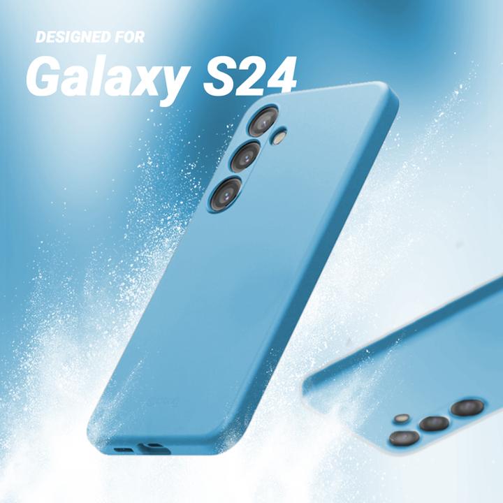 Actual product image Crong Colour Cover - Cover for Samsung Galaxy S24 (blue) (Samsung Galaxy S24+)