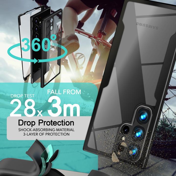 Image du produit Nalia Étui hybride clair à 360 degrés (Samsung Galaxy S24 Ultra)