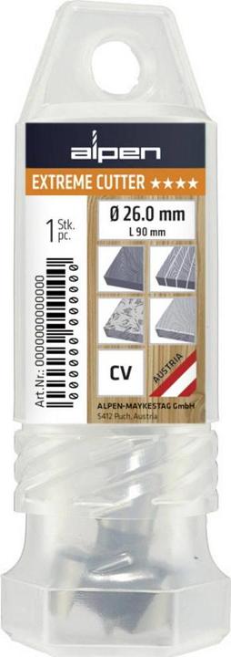 Produktbild Alpen MaschinenForstnerbohrer 3Flächenschaft SHARP SHARK (18 mm)