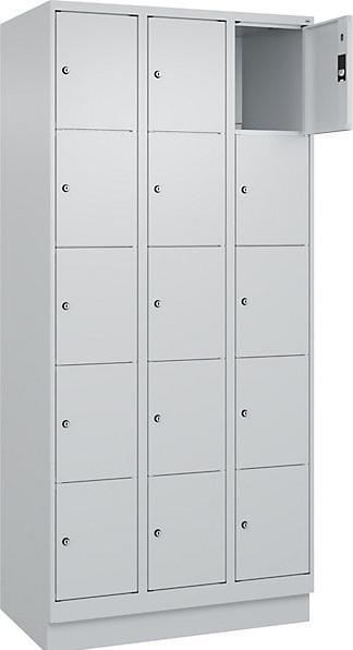 Produktbild C+P Fächerschrank 3Abteil 5F h.grau