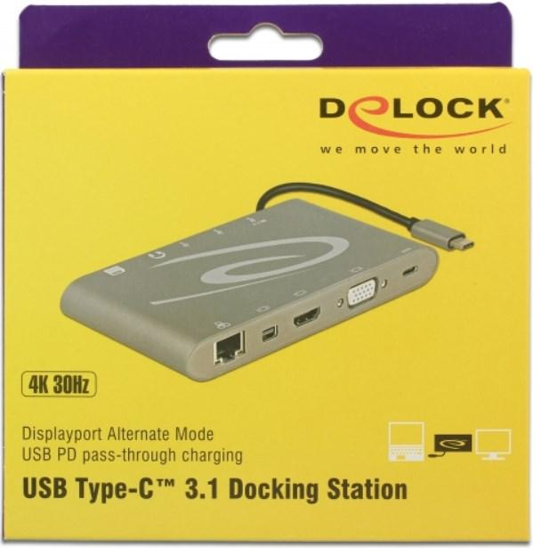 Actual product image Delock USB Type-C 3.1 Docking Station (USB-C, 3 Ports)