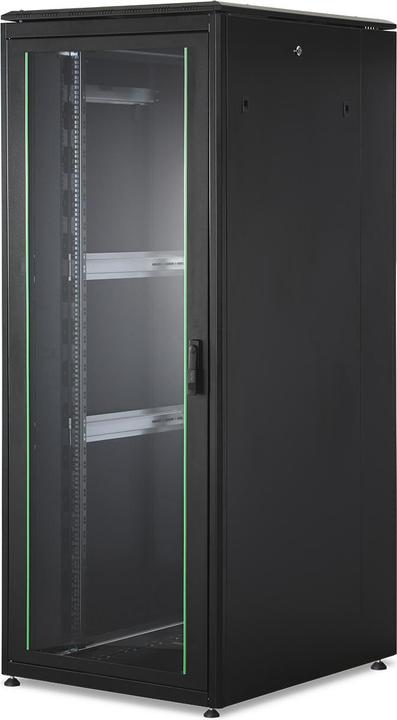 Produktbild Digitus Netzwerkschrank 48,3cm 19Zoll 42HE H2053mmxB800mmxT1000mm schwarz mit Glastuer inkl. 28xMontagesc... (42 HE, 19 Zoll Rack)