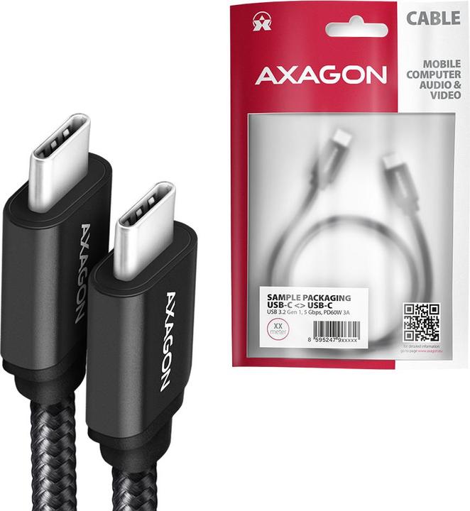 Immagine prodotto Axagon USB Tipo C - USB Tipo C (1.50 m, USB 3.2 Gen 1)