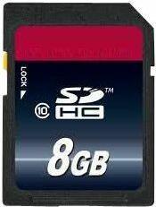 Actual product image CoreParts 8GB SDHC Class 10 (8 GB, SDHC, U1)