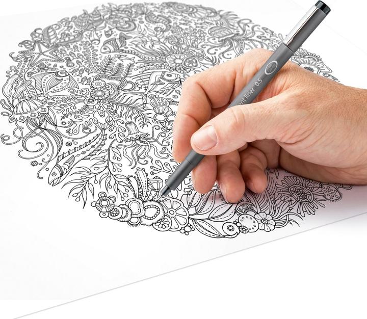 Produktbild Staedtler Fineliner Pigment liner 308 Strichstärke: 1,2 mm Schreibfarbe: schwarz (Schwarz, Grau, 1 x)