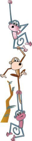 Actual product image Trenddeko Monkey swing (140 x 32 cm)
