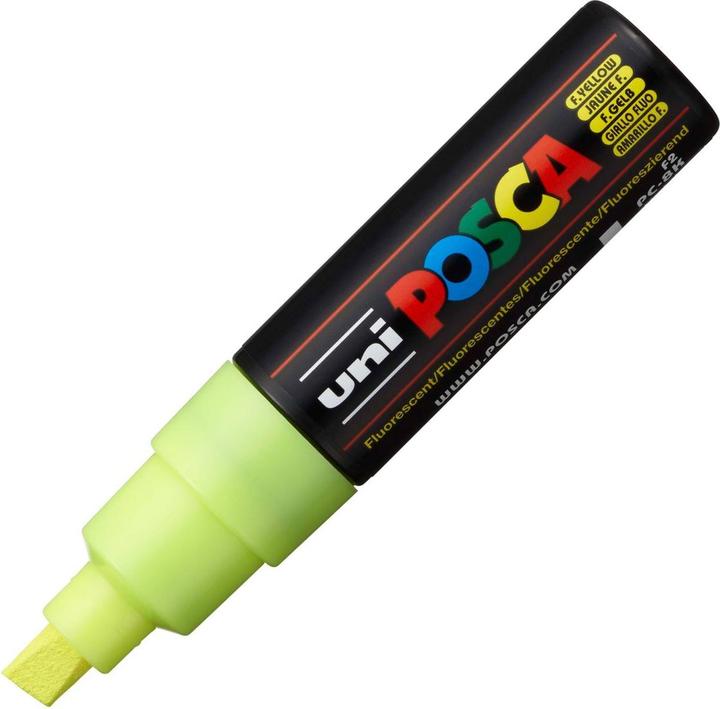 Image du produit Posca Marqueur PC-8K pointe biseautée (Jaune, 8 mm, 1 x)