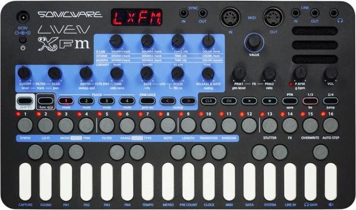Actual product image Sonicware LIVEN XFM groovebox