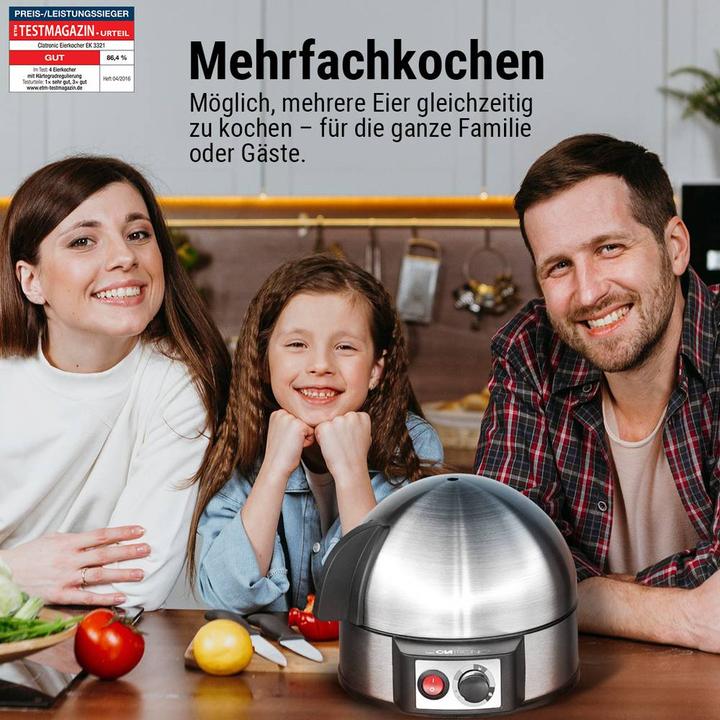 Actual product image Clatronic EK 3321 egg cooker 7 egg(s) (EU plug)