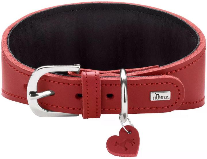 Immagine prodotto Hunter Collare per levrieri Love 52/M, rosso/nero (M, Cane, Generale)
