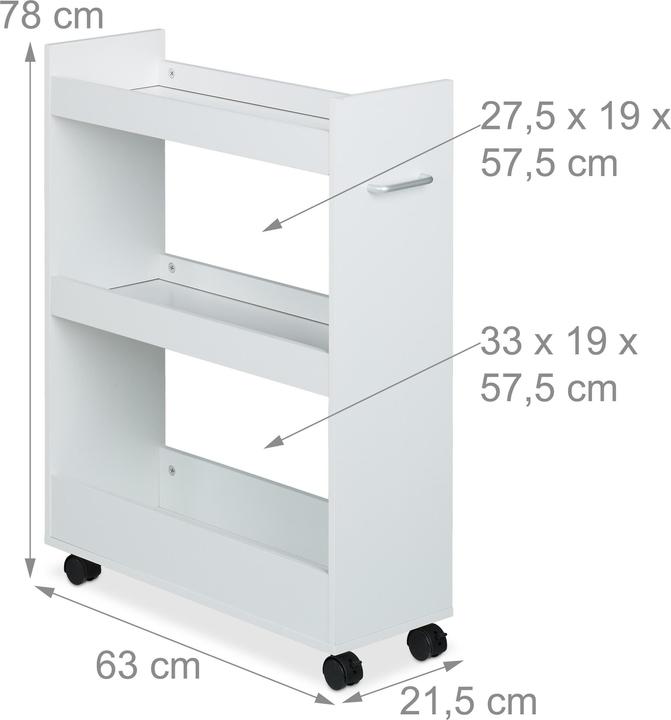 Actual product image Relaxdays Niche trolley