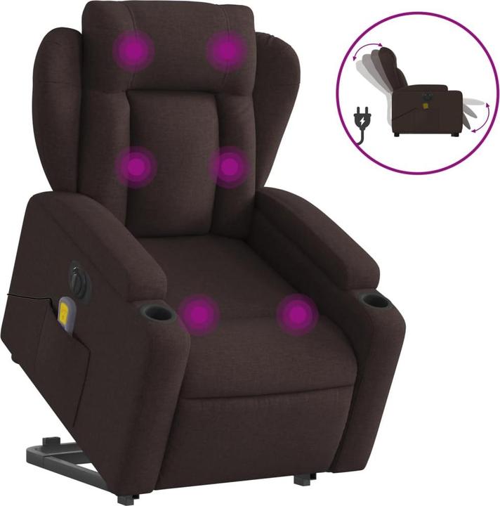 Immagine prodotto VidaXL Poltrona massaggiante elettrica con tessuto di supporto