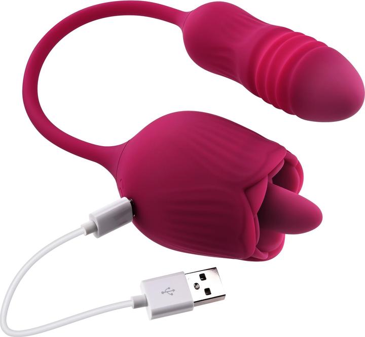 Actual product image Evolved - Wild Rose Tong Vibrator - Red