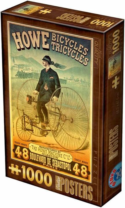 Immagine prodotto D-Toys Puzzle 1000 vecchi manifesti, Fabbrica di biciclette Howe (1000 pezzi)