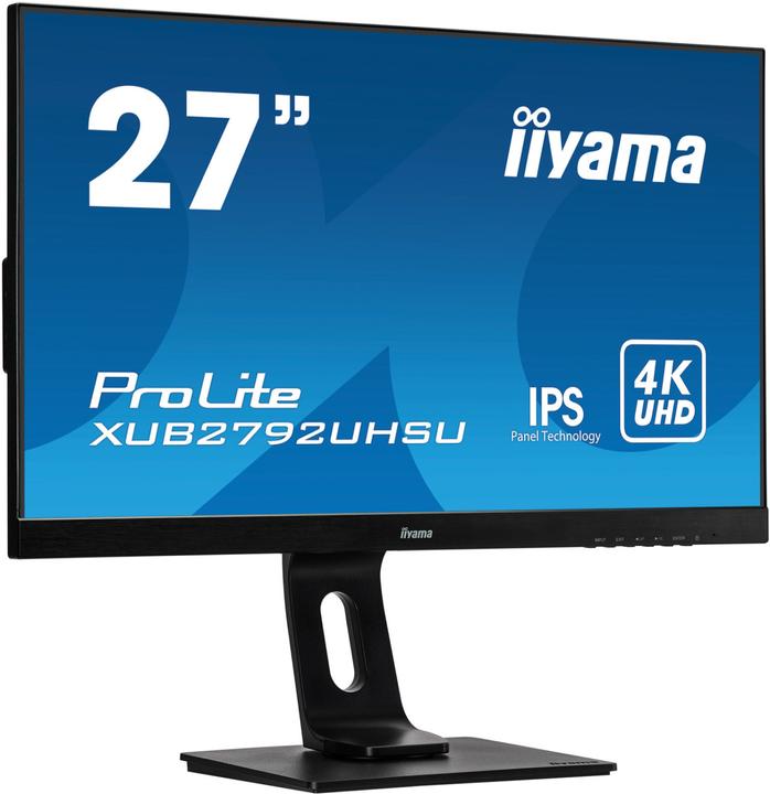 Actual product image iiyama ProLite XU2792UHSU-B1 LED screen 68.6 cm (27 inch) 3840 x 2160 pixels 4K Ultra HD Black (3840 x 2160 Pixels, 27")