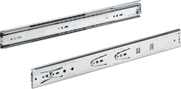 Produktbild Hettich Schubladenschiene Vollauszug 400 mm mit Anschlagdämpfung chromatiert 9126921 2 Stück