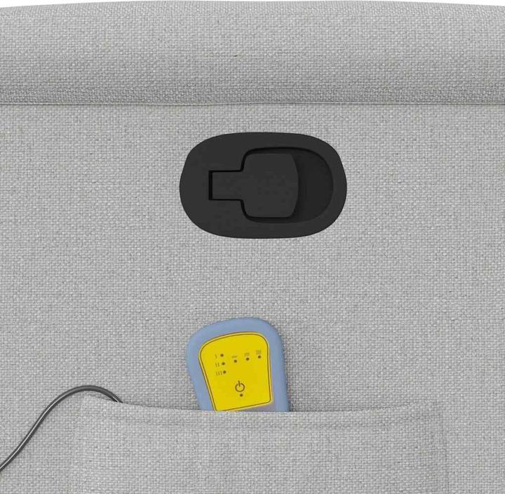 Productafbeelding VidaXL Massagefauteuil cloud grey stoffen massage TV-fauteuil