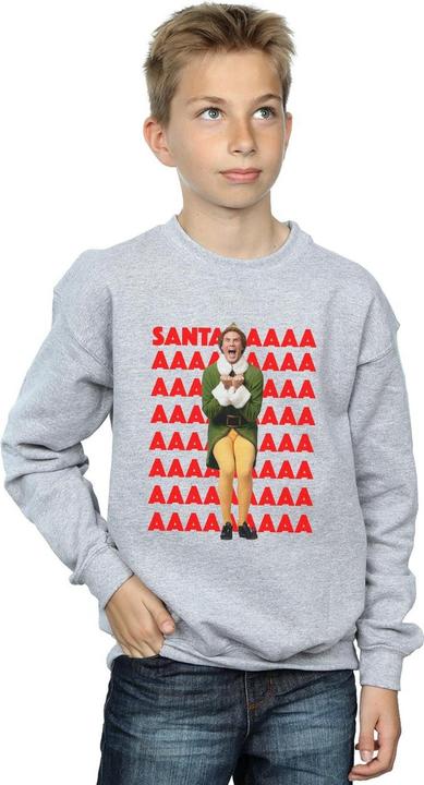 Actual product image Elf Boys Buddy Santa Scream Sweatshirt (140, 146)