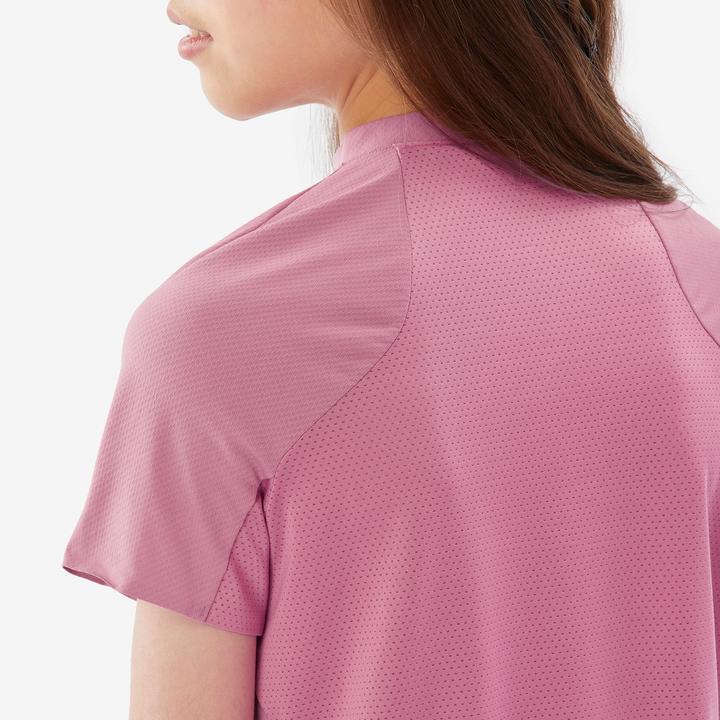 Actual product image Quechua T-Shirt Kinder Gr. 122–170 Wandern - MH900 rosa (8, 9, 10)