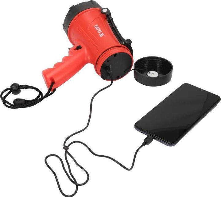 Actual product image Yato YT.LATARKA / SZPERACZ PISTOLETOWY 15W 1200LM IP68 AKU (9.30 cm, 1200 lm)