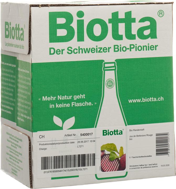 Produktbild Biotta Randen (6 x 50 cl)