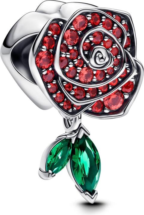 Pandora Sparkling Rose in Bloom Charm (Sterling Silber 925)