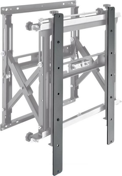 Actual product image Hagor Rail adapter for Videowall mounts to VESA standard 800x400. Set of 2 (Ceiling, 75", 70 kg)